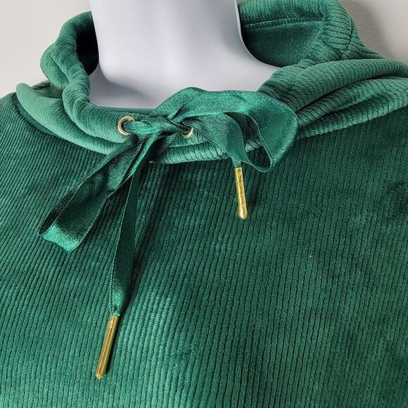 Talbots Plus Velour Pullover Green Long Sleeve Top Women’s 3X Cozy Christmas - Picture 2 of 10